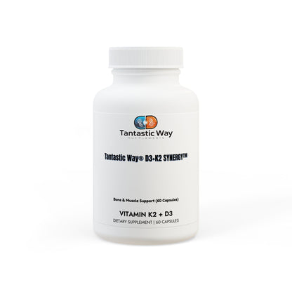 Tantastic Way® D3+K2 SYNERGY™ – Bone & Muscle Support (60 Capsules)